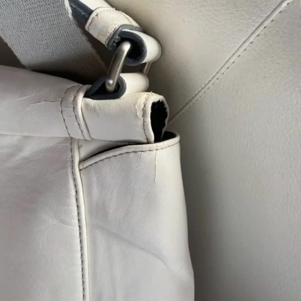 Calvin Klein White Crossbody Messenger Bag